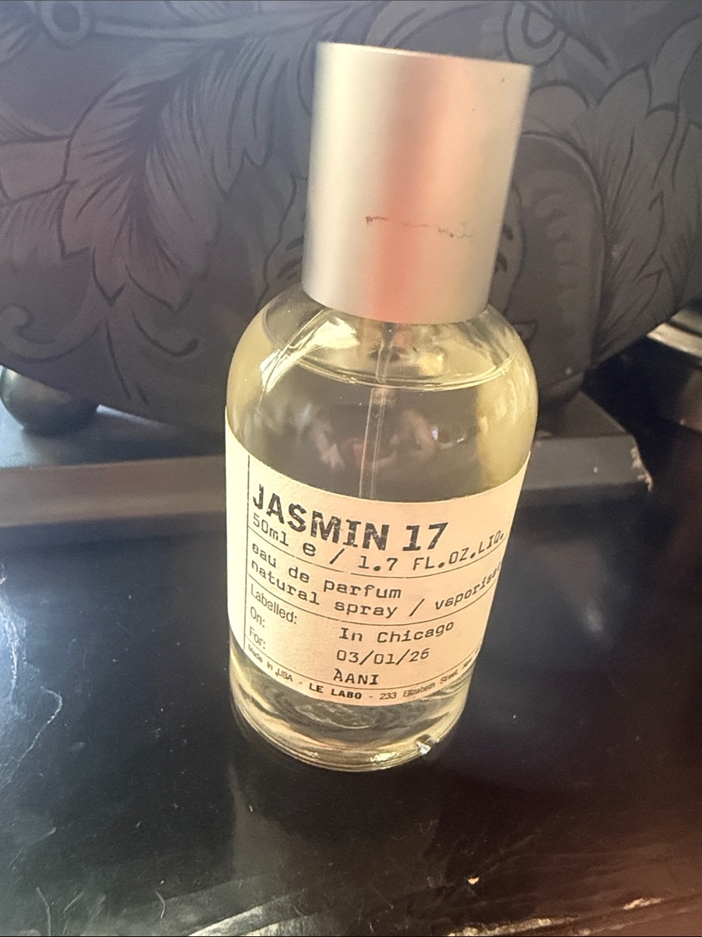 Le Labo Jasmin 17 Bottle with Silver Cap